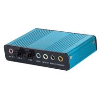 Placa de som externa 5.1 usb optica spdif 6ch Placa de som externa 5.1 usb optica spdif 6ch