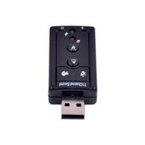 Placa De Som Externa Audio/fone- Kross Ke-cbs0117 Usb Preto