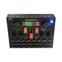 Placa De Som Externa Móvel USB V8s: Interface De Áudio Nítida Para Celular, Microfone, Transmissão