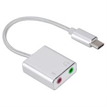 Placa de som externa Pomya Type C Aluminium Alloy Stereo