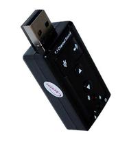 Placa de Som Externa USB - Som Virtual 7.1 e Microfone - AD0021 Placa de Som Externa USB - Som Virtual 7.1 e Microfone - AD0021