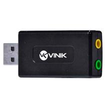Placa de Som Externa USB - Som Virtual 7.1 - Vinik AUSB71 Placa de Som Externa USB - Som Virtual 7.1 - Vinik AUSB71