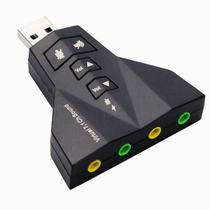 Placa de Som Externo Duplo 7.1 Usb 2.0 3.0 Placa de Som Externo Duplo 7.1 Usb 2.0 3.0