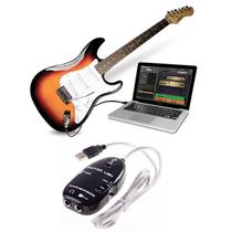 Placa De Som Guitar Link - Interface Áudio Guitarra - Preto