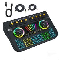 Placa de som para mixagem de áudio de streaming com interface USB X3 Placa de som para mixagem de áudio de streaming com interface USB X3