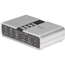 Placa de som StarTech.com 7.1 USB para laptop/PC Silver