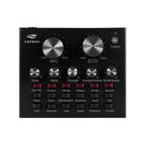Placa De Som Streaming Live Mixer Mesa Efeitos Sonoro Podcast Mx-50bk C3 Tech