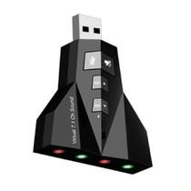 Placa De Som USB 2.0 Externo Canais USOM 20 4 Portas 7.1 - XT-2031 - Xtrad