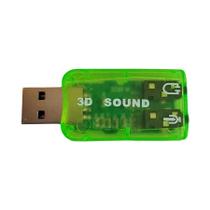 Placa De Som USB 5.1 Canal Interface De Áudio Externa Para Computador Notebook Substitui PCI Placa De Som USB 5.1 Canal Interface De Áudio Externa Para Computador Notebook Substitui PCI