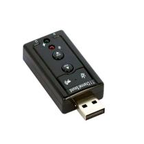 Placa De Som Usb 7.1 Canais Adaptador Audio USOM-10