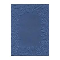 Placa de Textura Emboss 11cm x 14,6cm Papel Carta Folhas