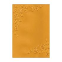 Placa de Textura Emboss 11cm x 14,6cm Papel Carta Rosas - Maison Du Atelier