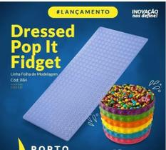 Placa De Textura Para Chocolate Dressed Pop It Porto Formas COD : 884 Placa De Textura Para Chocolate Dressed Pop It Porto Formas COD : 884