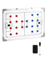 Placa de treinamento de futebol QWORK 45x30 cm com moldura de alumínio