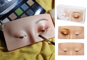 Placa De Treino Olhos Para Maquiagem Pintura Facial Prática Silicone Cosmetologist - Panda Rio Express