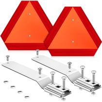 Placa de veículo em movimento lento Yaocom com suporte de montagem x2 Placa de veículo em movimento lento Yaocom com suporte de montagem x2