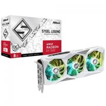 Placa de Vídeo ASRock AMD Radeon RX 7600 Steel Legend OC, 8GB, GDDR6, FSR, Ray Tracing, Branca Placa de Vídeo ASRock AMD Radeon RX 7600 Steel Legend OC, 8GB, GDDR6, FSR, Ray Tracing, Branca
