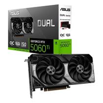 Magazine Luiza Placa de Vídeo ASUS GeForce RTX 5060 TI DUAL, 16GB GDDR7 128bit, 2602MHz, DLSS 4 - 90YV0MH0-M0NA00 image