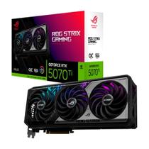 Placa de Vídeo Asus ROG STRIX RTX 5070 TI OC 16G GAMING NVIDIA Geforce, 16GB, GDDR7, 256bits, Triple Fan, DLSS 4 - 90YV0M90-M0NA00