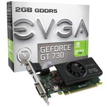 Placa de Vídeo EVGA NVIDIA GeForce GT 730 2GB, GDDR5 - 02G-P3-3733-KR