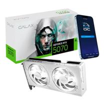 Magazine Luiza Placa de Vídeo GALAX RTX 5070 1-Click OC White NVIDIA GeForce, 12GB, GDDR7, 192 Bits, Ray Tracing, DLSS 4 - 57NON7MDBSWH image