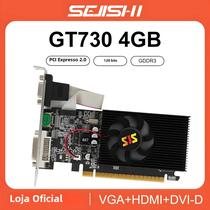Placa de Vídeo GeForce GT 730 4GB DDR3 - HDMI, DVI, VGA - Para PC Gamer e Mineração de Criptomoedas
