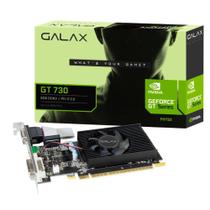 Placa de Vídeo GeForce GT 730 4GB GDDR3 128bits - Galax 73GQF8HX00HD