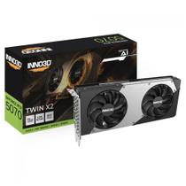 Placa de Vídeo GeForce RTX 5070 12GB GDDR7 192bits - Twin X2 - DLSS 4 - Inno3D N50702-12D7-195064N Placa de Vídeo GeForce RTX 5070 12GB GDDR7 192bits - Twin X2 - DLSS 4 - Inno3D N50702-12D7-195064N