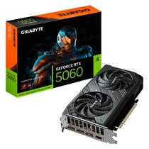 Placa de Vídeo Gigabyte Windforce OC NVIDIA GeForce RTX-5060 8GB GDDR7 - GV-N5060WF2MAX OC-8GD Placa de Vídeo Gigabyte Windforce OC NVIDIA GeForce RTX-5060 8GB GDDR7 - GV-N5060WF2MAX OC-8GD