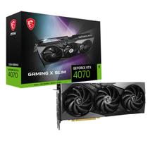 Placa de Vídeo MSI Gaming X Slim NVIDIA RTX 4070 12GB GDDR6X cor:preto