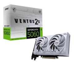 Placa de vídeo MSI Geforce RTX 5060, White, 8GB, Ventus 2X OC, GDDR7 - 912-V537-018