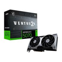 Placa de Vídeo MSI GeForce RTX 5070 12G VENTUS 2X OC,12 GB GDDR7, 28Gbps, NVIDIA GeForce RTX 5070- G5070-12V2C