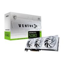 Magazine Luiza Placa de Vídeo MSI GeForce RTX 5080 16G VENTUS 3X OC WHITE NVIDIA GeForce, 16GB, GDDR7, FP4 e DLSS 4 - G5080-16V3CW image
