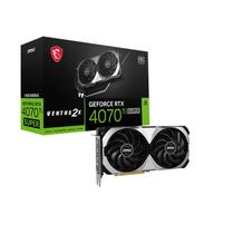Placa de Vídeo MSI GeForce Ventus 3X OC RTX-4070 12GB GDDR6X cor:cinza
