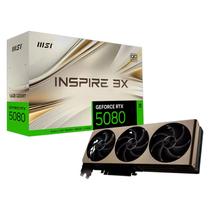 Placa de Vídeo MSI Inspire 3X OC NVIDIA GeForce RTX 5080 16GB GDDR7 - 912-V531 Placa de Vídeo MSI Inspire 3X OC NVIDIA GeForce RTX 5080 16GB GDDR7 - 912-V531
