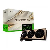 Placa de Vídeo MSI NVIDIA GeForce RTX 5070 Ti Inspire 3X OC 16GB GDDR7 DLSS Ray Tracing 912-V531-273