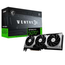 Placa de Vídeo MSI Nvidia RTX 5070 Ti 16GB GDDR7 3X OC VENTUS 256Bits 912-V531-092