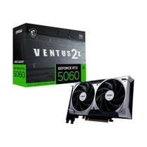 Placa de Vídeo MSI RTX 5060 8G VENTUS 2X OC Geforce NVIDIA, 8GB, GDDR7, 128 bits, 2535 MHz, DLSS 4, Ray Tracing - G5060-8V2C