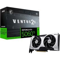 Placa de Vídeo MSI RTX 5060 Ti 8G VENTUS 2X OC PLUS NVIDIA GeForce, 8GB GDDR7, 128-bit, 2617 MHz, FP4 e DLSS 4, Ray Tracing - G506T-8V2CP