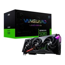 Placa de Vídeo MSI RTX 5080 16G VANGUARD SOC LAUNCH EDITION NVIDIA GeForce, 16GB, GDDR7, G-Sync, Ray Tracing, DLSS 4, HDR - G5080-16VGSL