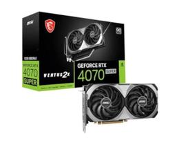 Placa de Vídeo MSI Super Ventus 2X OC RTX 4070 12GB GDDR6X cor:cinza