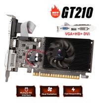 Placa de Vídeo Nvidia Geforce 1gb 200 Series Gt 210 Vga + Hdmi + Dvi Placa Gráfica Autônoma DDR3 Para Desktop - KINGSTER