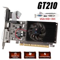 Placa de Vídeo Nvidia Geforce 1gb 200 Series Gt 210 Vga + Hdmi + Dvi Placa Gráfica Autônoma DDR3 Para Desktop