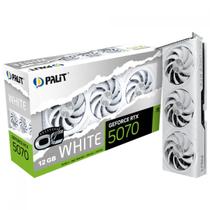 Placa de Vídeo Palit NVIDIA GeForce RTX 5070 White OC, 12GB, GDDR7, DLSS, Ray Tracing, NE75070U19K9-GB2050W Placa de Vídeo Palit NVIDIA GeForce RTX 5070 White OC, 12GB, GDDR7, DLSS, Ray Tracing, NE75070U19K9-GB2050W