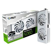 Placa de Vídeo Palit White OC NVIDIA GeForce RTX-5060 8GB GDDR7 - NE75060U19P1-GB2063M Placa de Vídeo Palit White OC NVIDIA GeForce RTX-5060 8GB GDDR7 - NE75060U19P1-GB2063M
