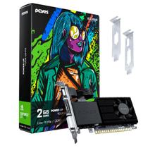 Placa de Video PCYes Nvidia Geforce GT 710 Projeto Edge, 2GB DDR3, 64-Bits, Low Profile, DVI-D, HDMI e VGA - PPET7102GBLP Placa de Video PCYes Nvidia Geforce GT 710 Projeto Edge, 2GB DDR3, 64-Bits, Low Profile, DVI-D, HDMI e VGA - PPET7102GBLP