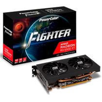 Placa de Vídeo Power Color Fighter AMD Radeon RX 6500 XT, 4 GB GDDR6, Ray Tracing - AXRX 6500XT 4GBD6-DH/OC