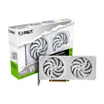 Placa de Video RTX 4060 TI White Dual Palit NVIDIA GeForce, 8GB GDDR6, DLSS, Ray Tracing, G-Sync - NE6406T019P1-1048L