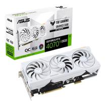 Placa de Vídeo RTX 4070 TI Super OC ASUS TUF O16G BTF White NVIDIA GeForce, 6GB GDDR6X, RGB, DLSS, Ray Tracing - 90YV0KI0-M0NA00