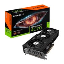 Placa de Vídeo RTX 4070 Windforce OC 12G Gigabyte NVIDIA GeForce, 12GB GDDR6X, 192bits